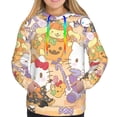 thumbnail image 2 of Lsque Sanrio Pattern Casual Women's Hoodie,Hooded Sweatshirt with Kangaroo Pocket,Pullover Hoodie with Eye-catching Drawstrings-Medium, 2 of 8