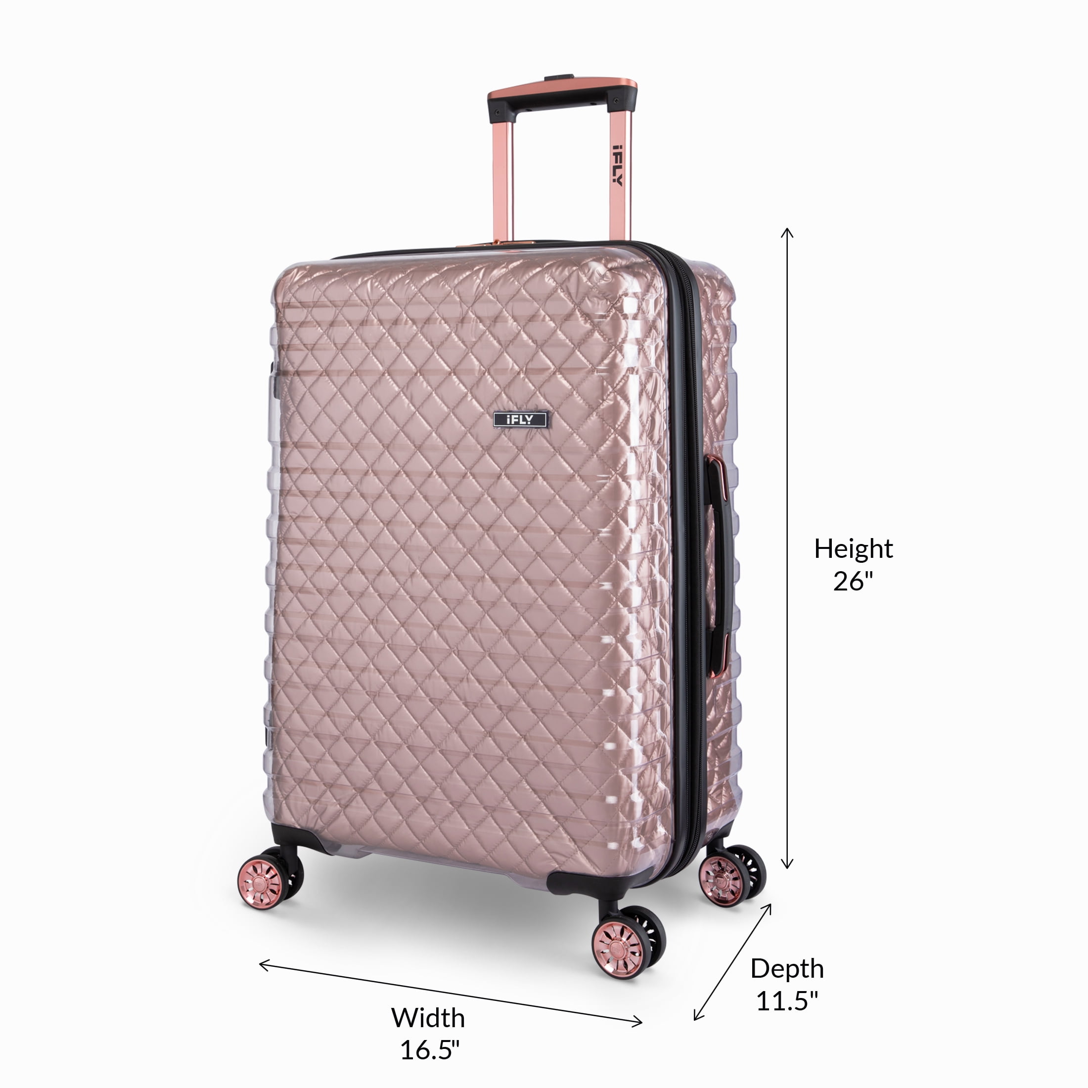 iFLY Hardside Spectre Versus Clear Carry-On Lugagge, 20