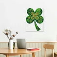 thumbnail image 3 of COMIO St. Patrick's Day Framed Canvas Wall Art for Living Room Shamrock Beer Wall Decor, Green Clover Beer Aesthetic Paintings for Bedroom Office Kitchen Bathroom, Ready to Hang Wall Pictures, 3 of 5