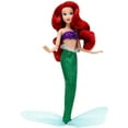 thumbnail image 6 of Disney Store Official Princess Classic Doll (Ariel from The Little Mermaid), 11 Inches, Includes Brush with Molded Details, Fully Posable Toy in Classic Outfit Princess Toys for Girls, 6 of 9
