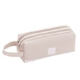 thumbnail image 2 of Large Capacity Handle Double Pencil Case Simp Stationery Bag, 2 of 8