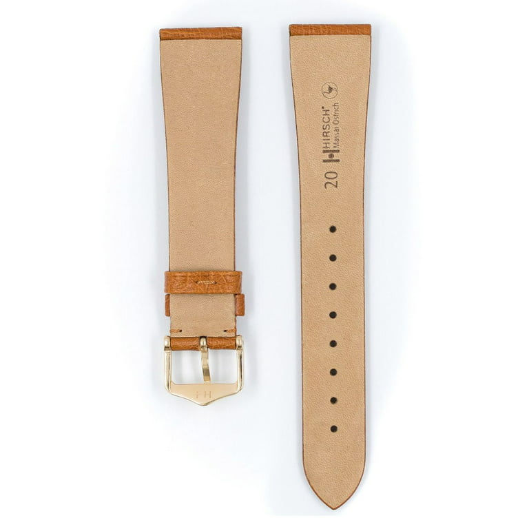 Osrich Leather Watch Strap, Beige