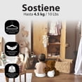 thumbnail image 3 of MAGMALIFE 50 Ganchos de Terciopelo para Ropa de Bebe, Gancho Plateado Giratorio de 360 Grados, Adecuado para Todo Tipo de Ropa, Antideslizante, 29 cm de Largo (Blanco), 3 of 6