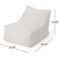 thumbnail image 2 of Bean Bag Chair,Comfy Lounge Chair with Back Support, Memory Foam Filled Sofa Leisure Chair with Water Resistant & Washable Cover for Outdoor, Bedroom, Living Room Floor Sofa for Men, Women,Khaki, 2 of 16