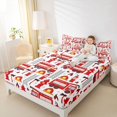 thumbnail image 4 of Homewish Equipped Truck Bed Sheets,Firefighter Car King Sheets,Red Fire Truck Sheet Set For Teens,Breathable Home Decor,4-Piece, 4 of 7