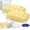 #A004 Yellow&Yellow, variant on Cooling Marshmallow Puff Pillow – Mellow Puff Pillow for Adults, Cloud Bed Sleep Pillow, High Resilience Support, Neck Align for Side Back Sleepers, Breathable Skin Friendly Washable