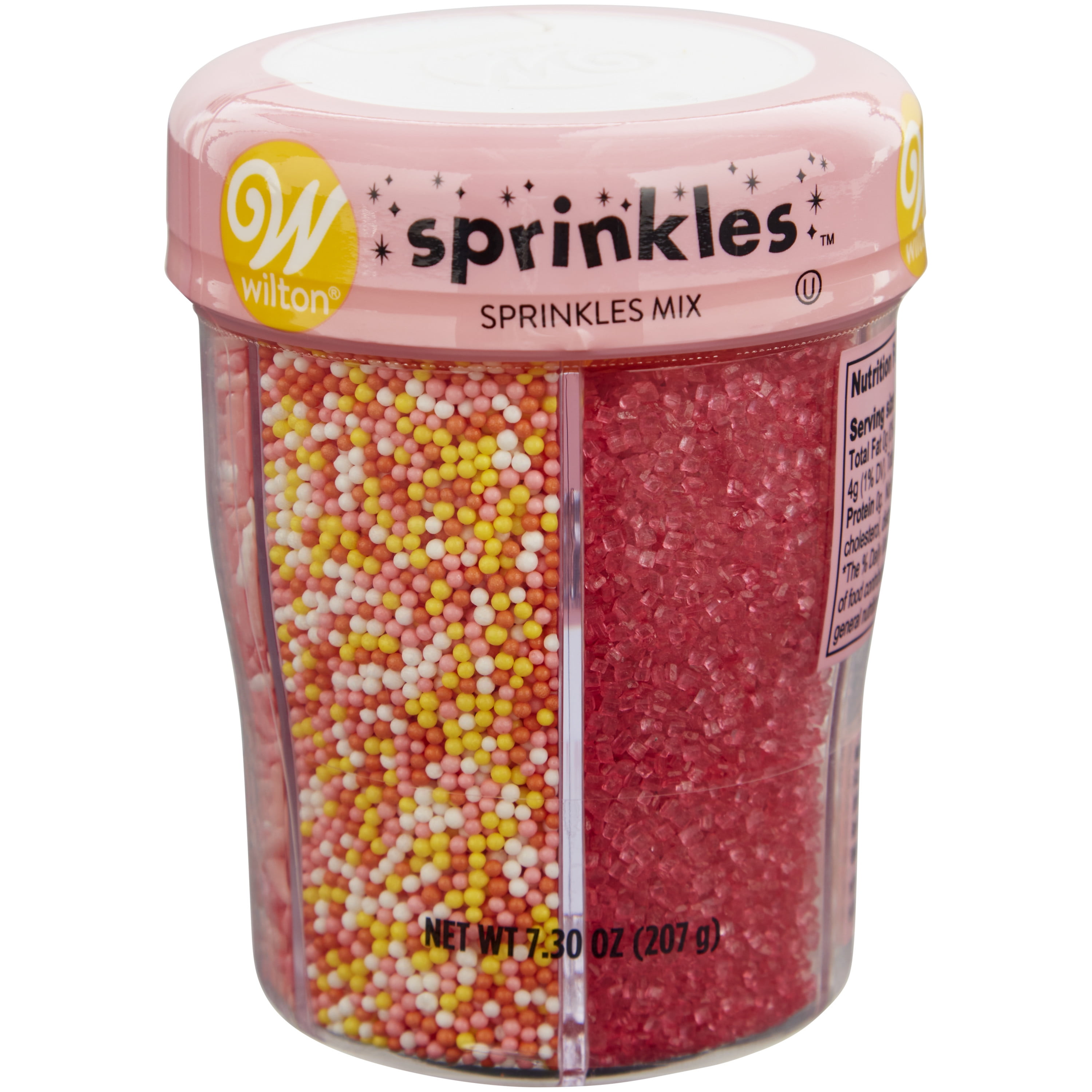 Wilton Pink, Yellow and White 6-Cell Sprinkle Mix, 7.30 oz.