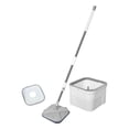 thumbnail image 3 of Juego de trapeador con cubo, cabezal giratorio de 360 degree, mango telescópico, separación de suciedad y para esquinas de baño del hogar., 3 of 9