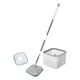 thumbnail image 3 of Juego de trapeador con cubo giratorio de 360°, herramientas de limpieza, autoescurridor, autoseparador de suciedad para oficina, cocina, zócalo, hotel, 3 of 9