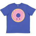 thumbnail image 3 of Inktastic Light Pink Donut Youth T-Shirt, 3 of 5