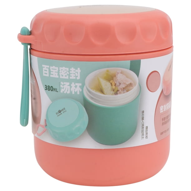 1pc Taza de sopa sellada portátil Taza de avena de desayuno Recipiente de comida aislado