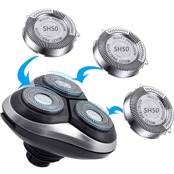 SH50/52 Replacement Shaver Head (3 Pack),Compatible with Philips Series 5 Shavers,with S5xxx, AT7xx, AT8xx, PT7xx, and PT8xx Series Shaver