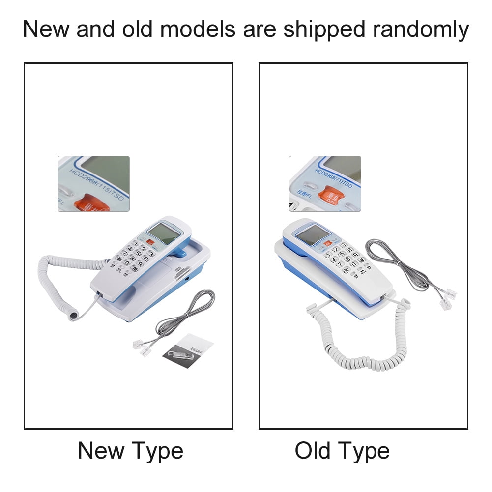 EOTVIA Landline Wall Phones, Wall Mounted Telephone Hanging Call Search