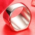 thumbnail image 3 of Stainless Steel Signet Ring Black Silver Gold Classical Cocktail Husband Father Valentine, 3 of 5
