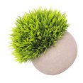 thumbnail image 3 of Bola de hierba artificial en maceta, simulación de hierba, decoración de plantas, decoración de la mesa de la oficina en casa, hierba tipo 2, verde tholdsy HA7593-02B, 3 of 6