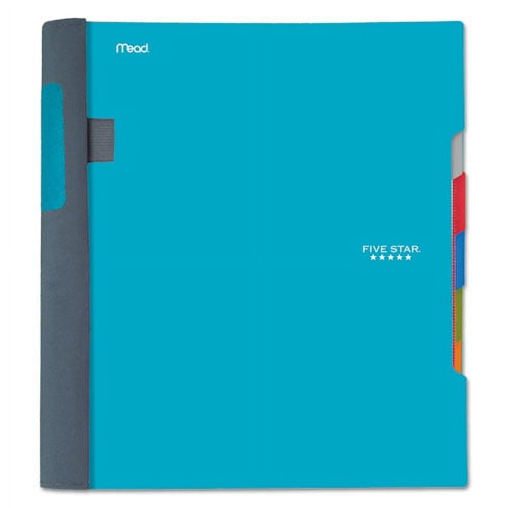 Five Star Advance Wirebound Notebook, 5 Subject, 10 Pockets, Medium/College Rule, Randomly Assorted Covers, 11 x 8.5, 200 Sheets (06326)