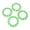 Vert, variante sur 6 Pouces ATV Roue Garniture Moyeu Décor Pneus en Plastique Décoration Garde-Jante Universel pour Kart ATV