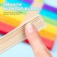 thumbnail image 2 of 100 palitos de madera de colores para manualidades, ideales para pintar y crear diseños originales., 2 of 7