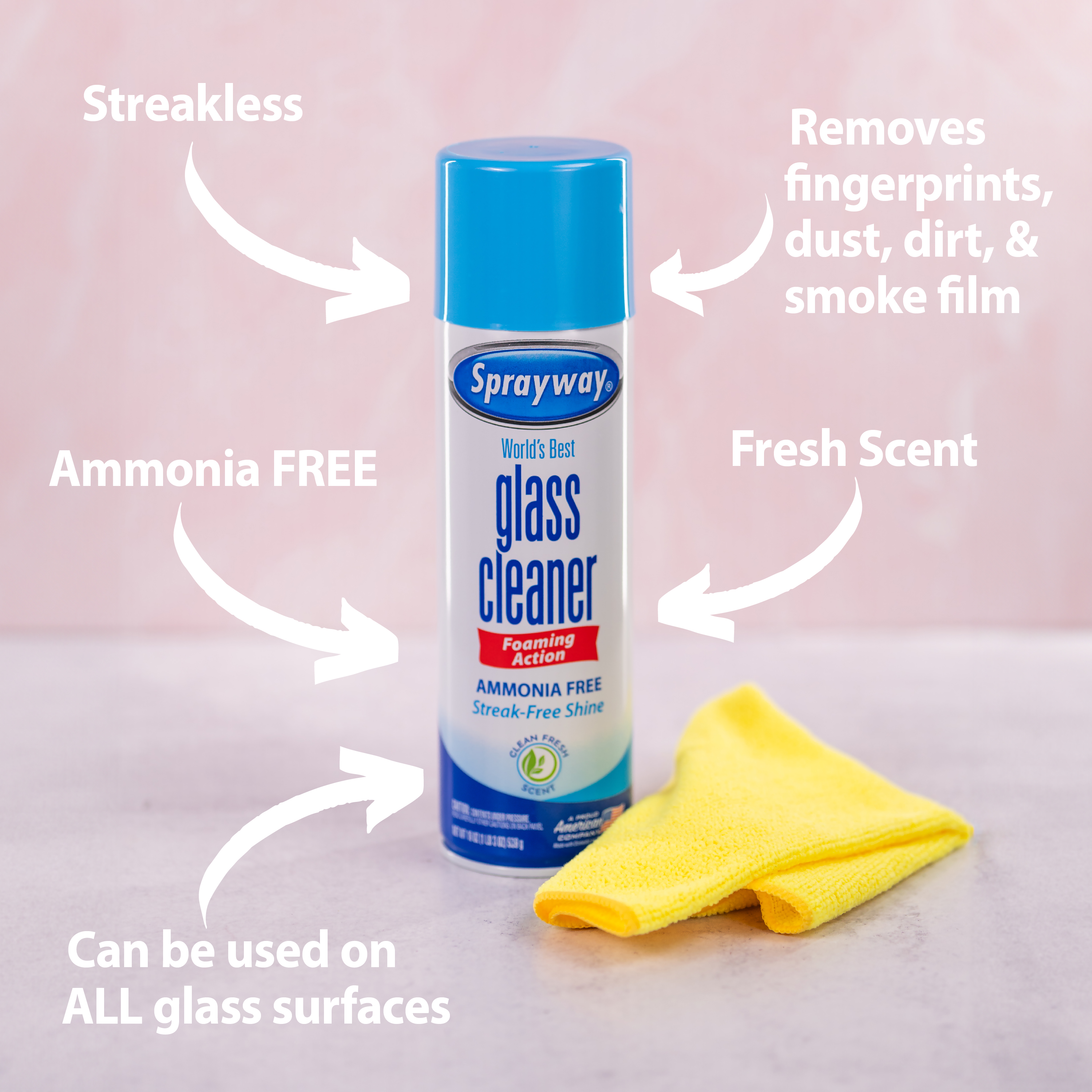 Sprayway Glass Cleaner Aerosol, 19 oz (6-Pack) photo 5