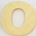 thumbnail image 2 of Package of 1, 8 Inch X 3/4" Thickness Baltic Birch Wood Letter O in The Arial Font, Thick, Upper Case for Art & Craft Project, Made in USA, 2 of 4