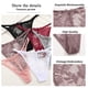 thumbnail image 5 of Lencería Sexy de encaje para mujer, calzoncillos exóticos de encaje transparente, Tanga sin entrepierna, S-XL íntimos femeninos, 4 Uds., 5 of 5