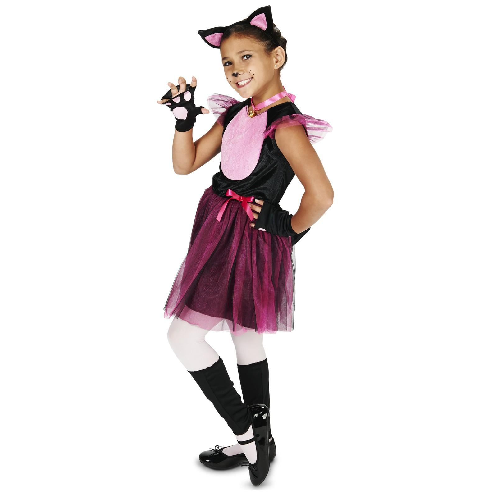 Leadtex Little Girl's Cute Cat Dress Costumes With One Ear Headband and One Tail for Parties,Three sizes. 