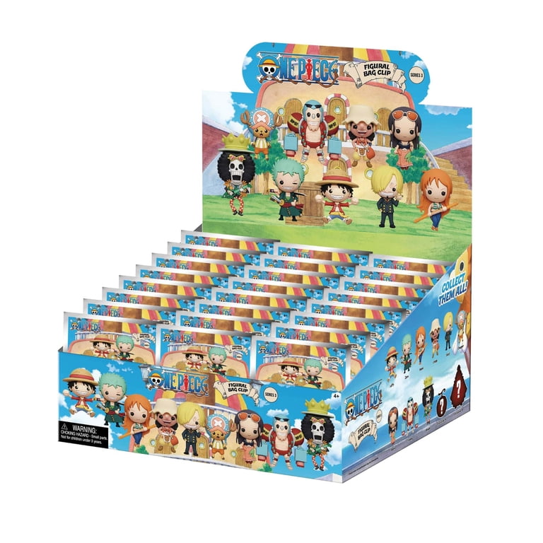 Monogram One Piece Series 3 Figural Bag Clip 2-inch Mystery Pack