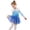 Blue, variant on Ruyang Kids Gymnastics Dance Leotard Sets Girls Long Sleeve Gradient Ballet One‑Piece Shiny Performance Tulle Skirt 5-12 Years