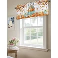 thumbnail image 4 of Thanksgiving Valances for Windows Fall Country Maple Leaf Car Pumpkin Kitchen Valance Curtain Rod Pocket Small Curtains for Cafe Bathroom Laundry Basement 54" x 18", 4 of 8