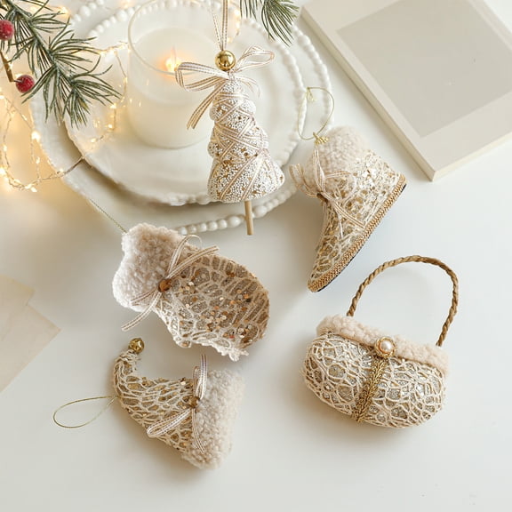 1Pc Champagne Foam Christmas ornaments Glitter Pearl Tree Hanging Decorations Holiday Party Home Xmas Tree Decor Set,by JASKFLY