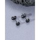 thumbnail image 2 of Fashionable and Popular Men Round Stud Earrings Stainless Steel Punk Hip Pop Style for Jewelry Gift and for a Stylish Look, 2 of 3