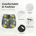 thumbnail image 4 of Pofeuu Geometric Print Women's Athletic Shorts Running Workout Shorts Tummy Control Quick Dry Gym Shorts with Pockets Double layer sports shorts-Small, 4 of 7