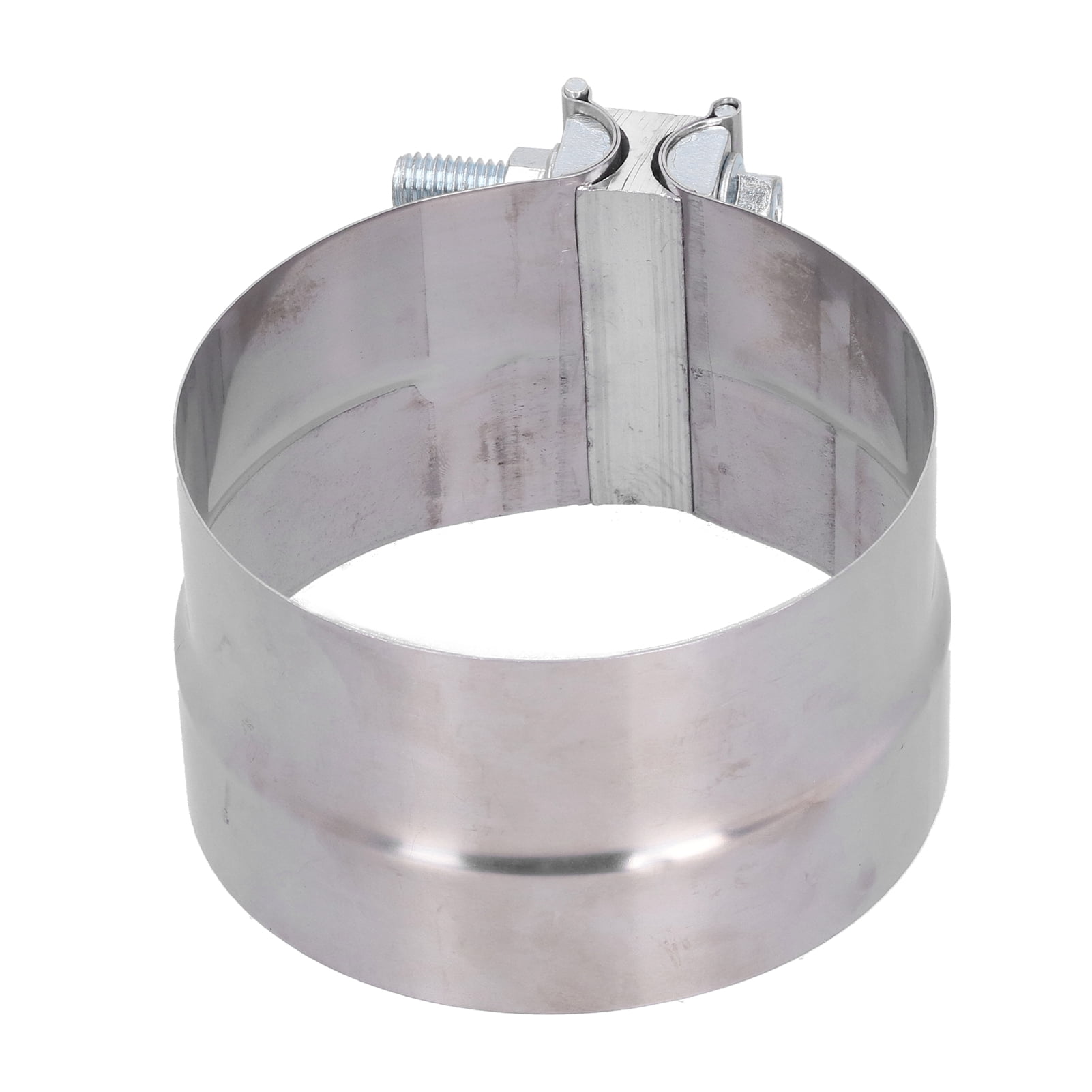 LHCER 5in Exhaust Band Clamp Lap Joint Stainless Steel Connector For Muffler Downpipe Header