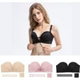 thumbnail image 5 of Women Strapless Instant Breast Lift Invisible Silicone Push Up Bra, 5 of 5