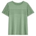 thumbnail image 4 of SUNBS Blouses for Women Short Sleeve Lace Tops Dressy Casual Tees, Sizes S-2XL, 4 of 10