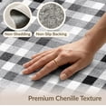 thumbnail image 6 of ODIKA Bathroom Farmhouse Gingham Checkered Frame Border Checked Plaid Flowing Dynamic Stain Resistant Low Profile for Dorm Room, Small Living Apartment, 6 of 7