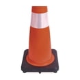 thumbnail image 3 of Tatco 25960 14.5 in. x 1 in. x 36 in. Tatco Traffic Cone - Orange/Silver, 3 of 4