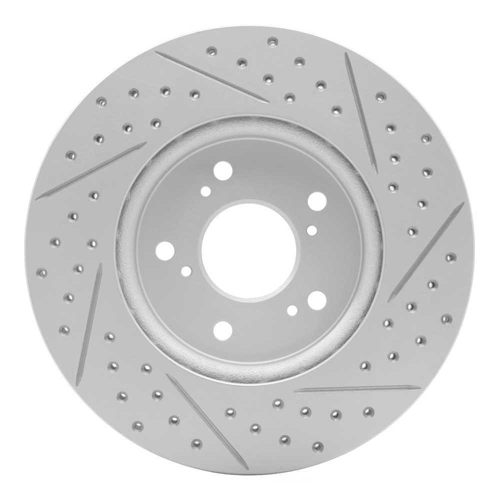 Dynamic Friction Company 830-59055L DFC Geoperformance Rotor - Drilled and Slotted