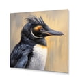 thumbnail image 2 of Designart "Penguins with Grace III" Animals Metal Wall Decor, 2 of 5