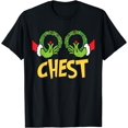 thumbnail image 1 of T-Shirt de Noël avec Noix de Poitrine, Couple Assorti, comme sur l'Image - TG, 1 of 2