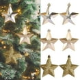 thumbnail image 2 of UYUH Christmas Plastic Pendant Ornaments 5-Pointed Star & Snowflake Decor 3.2” to 4.2” Hanging Ball Decorations for Tree, Gift Bags, Tabletop, Parties, 2 of 5