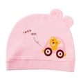 thumbnail image 1 of Gorro de una sola capa para recién nacidos de primavera y verano, gorro de confinamiento suave de dos orejas para bebés de 0 a 3 meses, gorro a prueba de viento para bebés, 1 of 5
