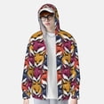 thumbnail image 2 of Kdxio Fox Face Print Women Men Sun Protection UPF 50+ Jackets Zip Up Long Sleeve Hoodie Hiking Lightweight with Pockets, 2 of 7