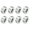 thumbnail image 1 of 8 Pcs Entretoises en Acier Inoxydable 304 1/2 Pouces OD x 1/4 Pouces ID x 3/16 Pouces Longueur(12x6x4mm) Vis Support de Bague Finition Simple Non Filetée Entretoises Rondes en Métal pour Vis M3 Boulons et Tringles, Argent, 1 of 6