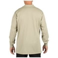 thumbnail image 2 of 5.11 Work Gear Men's Jersey Knit Long Sleeve Polo, Cotton, Highly Resistant Fabric, Silver Tan, Small, Style 72360, 2 of 3