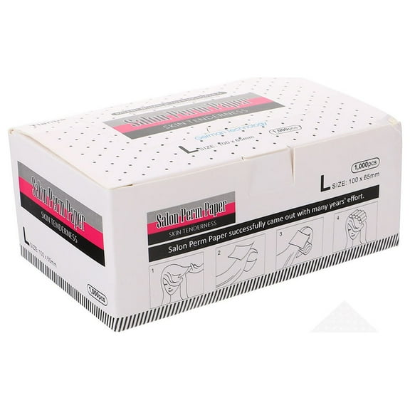 LULULION White Hairdressing Perm Paper with Safe Material for Convenient Salon and Home Perming