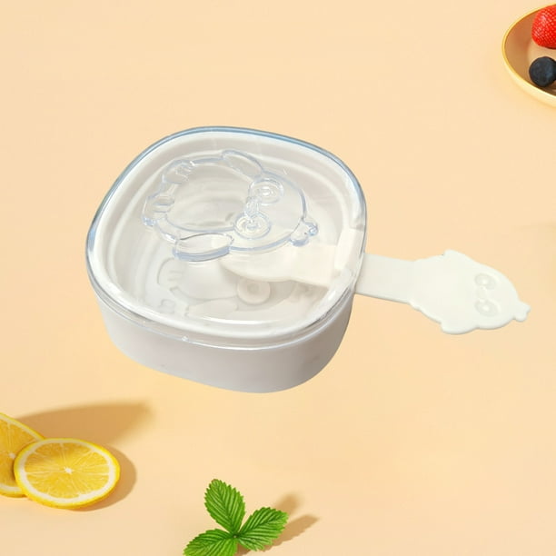 Moldes de plástico para paletas de hielo Lisbinx - 7,5 x 7,5 x 3,5 cm - Moldes para hacer paletas DIY con diseños de ondas, reutilizables para niños y adultos - Blanco/Verde/Amarillo (paquete de 1)
