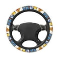 thumbnail image 3 of Win-Nie Steering Wheel Cover Elastic Stretch Breathable Vehicle Steering Wheel Protector Car Interior Accessories, 3 of 7