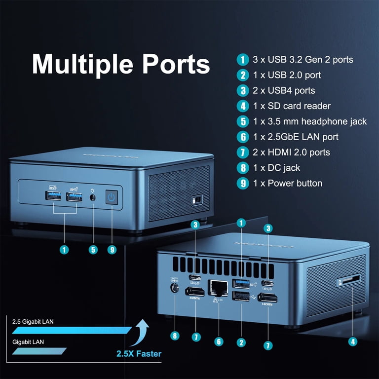 GEEKOM IT13 Mini PC Desktop Computer,13th Gen Intel Core i9-13900H