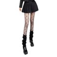 thumbnail image 2 of Sakmal Fleece Lined Black Tights Patterned Warm Pantyhose Winter Ladies Tight, 2 of 5